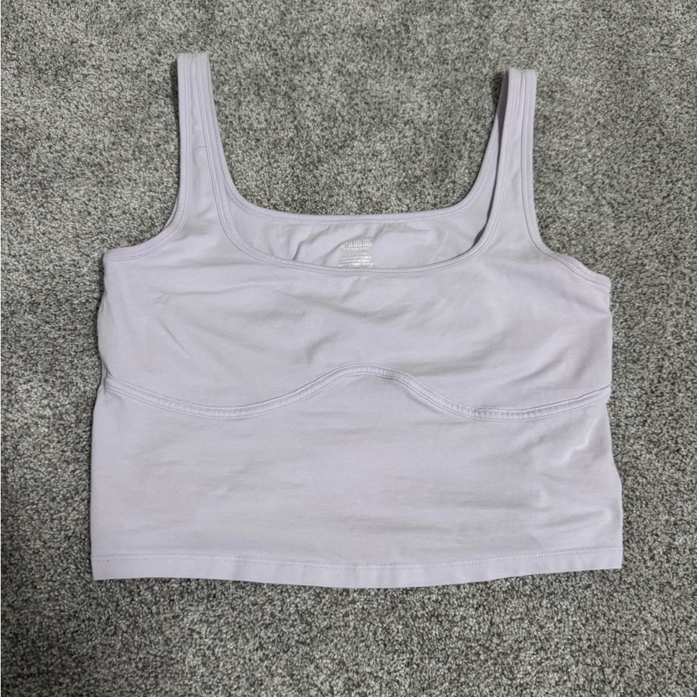 NWOT Victoria’s Secret PINK Crop Cami Tank Top, Size Large